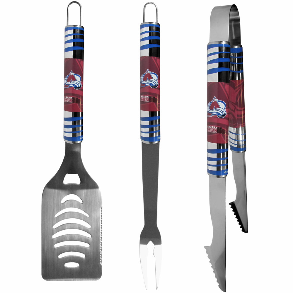 Colorado Avalanche® 3 pc Tailgater BBQ Tools - Colorado Avalanche