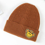Cowboy Hat Smile Accented Knit Beanie Hat - Madeline Love - Flyclothing LLC
