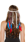 Roma Costume White Indian Headband - Roma Costume - Flyclothing LLC