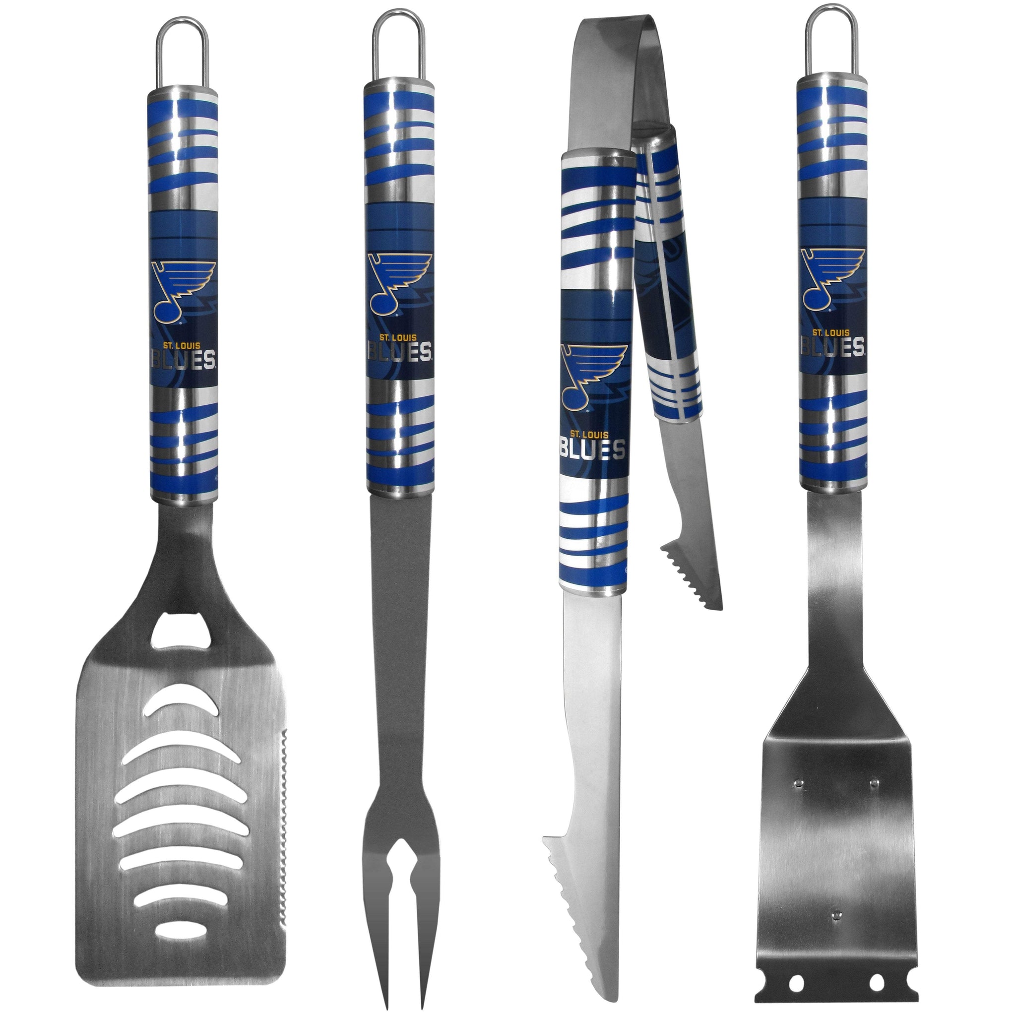St. Louis Blues® 4 pc Steel Grill Tool Set - Siskiyou - Flyclothing LLC