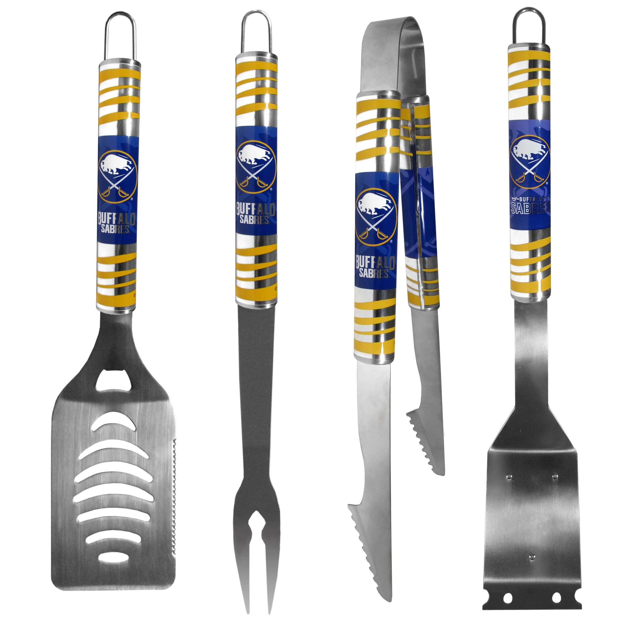 Buffalo Sabres® 4 pc Steel Grill Tool Set - Siskiyou - Flyclothing LLC