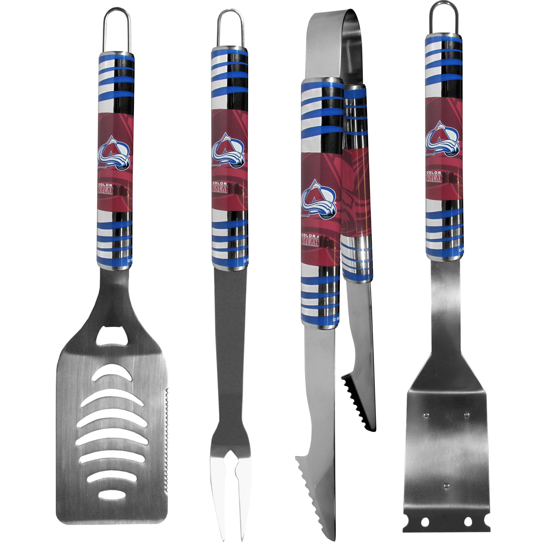 Colorado Avalanche® 4 pc Steel Grill Tool Set - Siskiyou - Flyclothing LLC