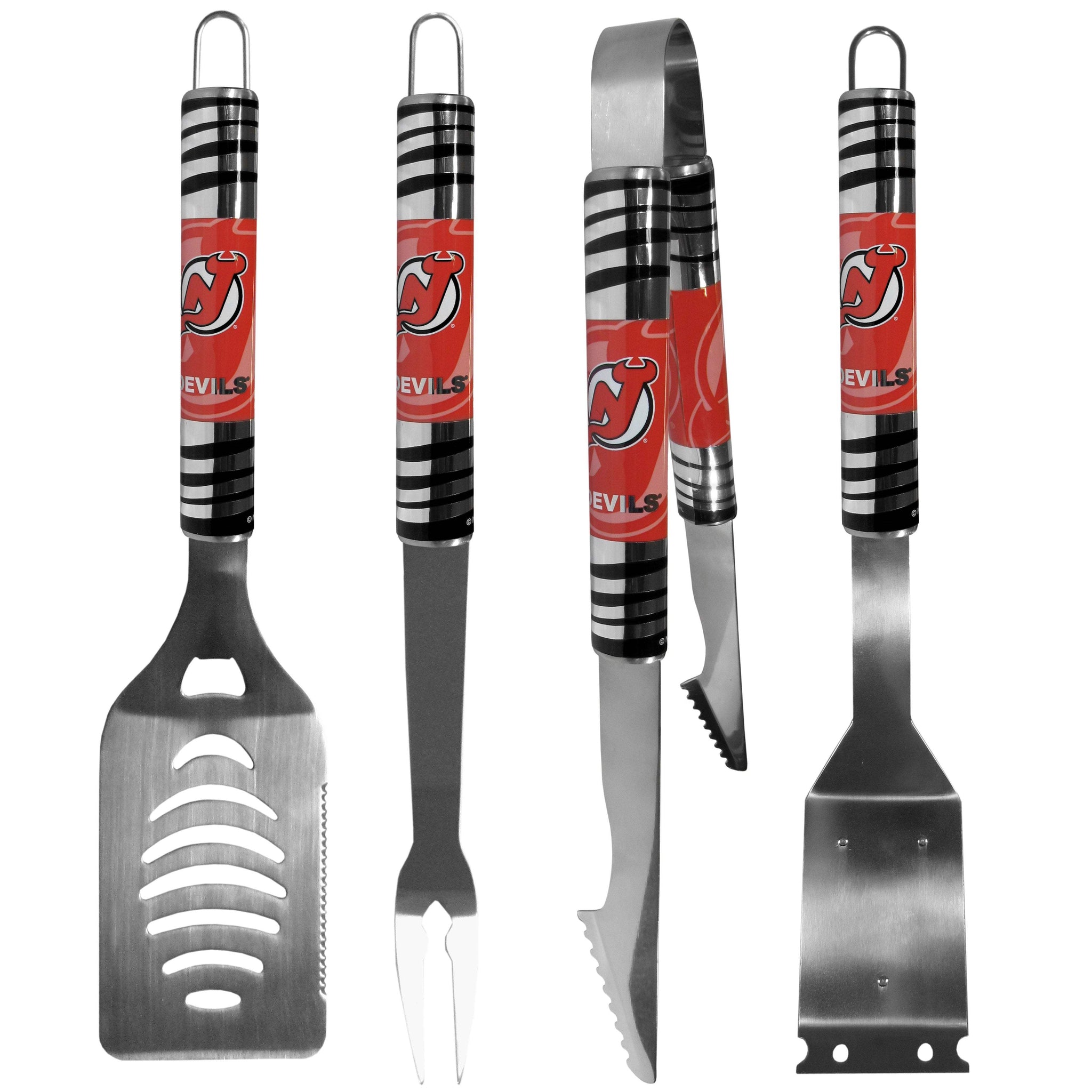 New Jersey Devils® 4 pc Steel Grill Tool Set - Siskiyou - Flyclothing LLC