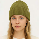 Solid Knit Winter Beanie Hat - Madeline Love - Flyclothing LLC