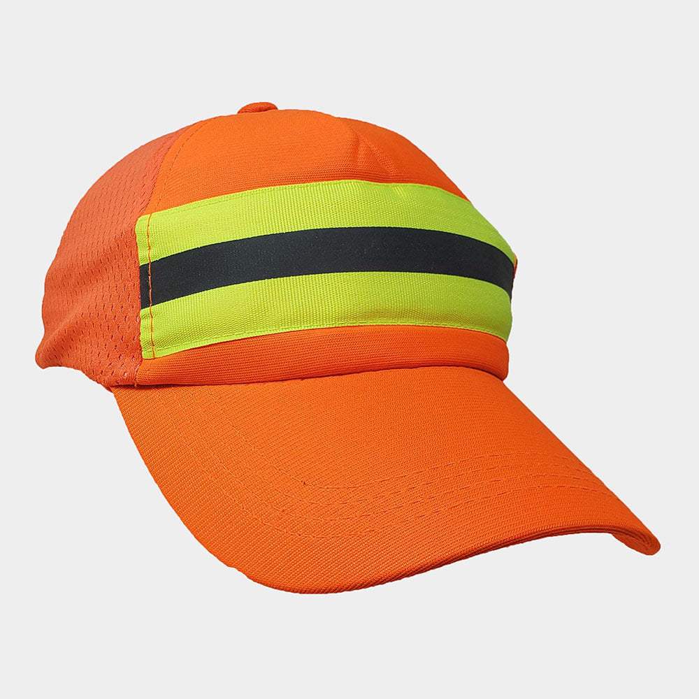 Stripe Pointed Neon Baseball Cap - Madeline Love - Flyclothing LLC