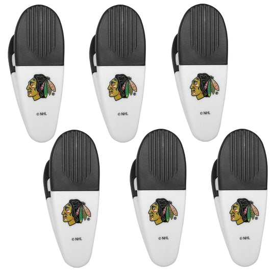 Chicago Blackhawks Chip Clip Magnets, 6pk - Siskiyou Buckle