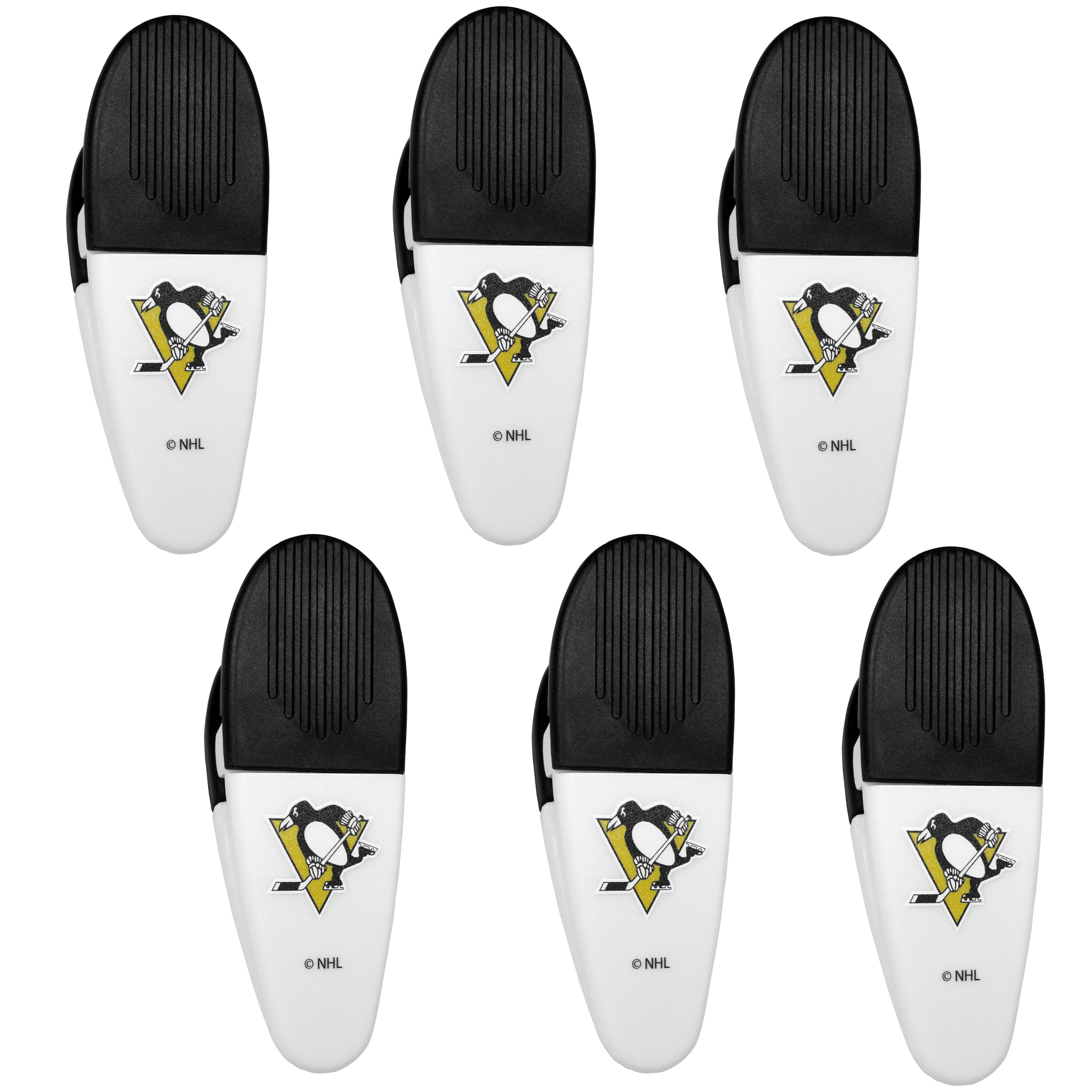 Pittsburgh Penguins Chip Clip Magnets, 6pk