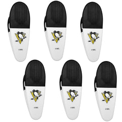 Pittsburgh Penguins Chip Clip Magnets, 6pk - Siskiyou Buckle