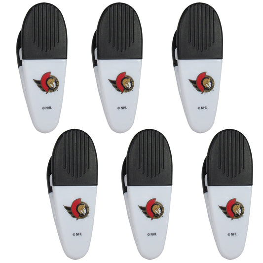 Ottawa Senators Chip Clip Magnets, 6pk - Siskiyou Buckle