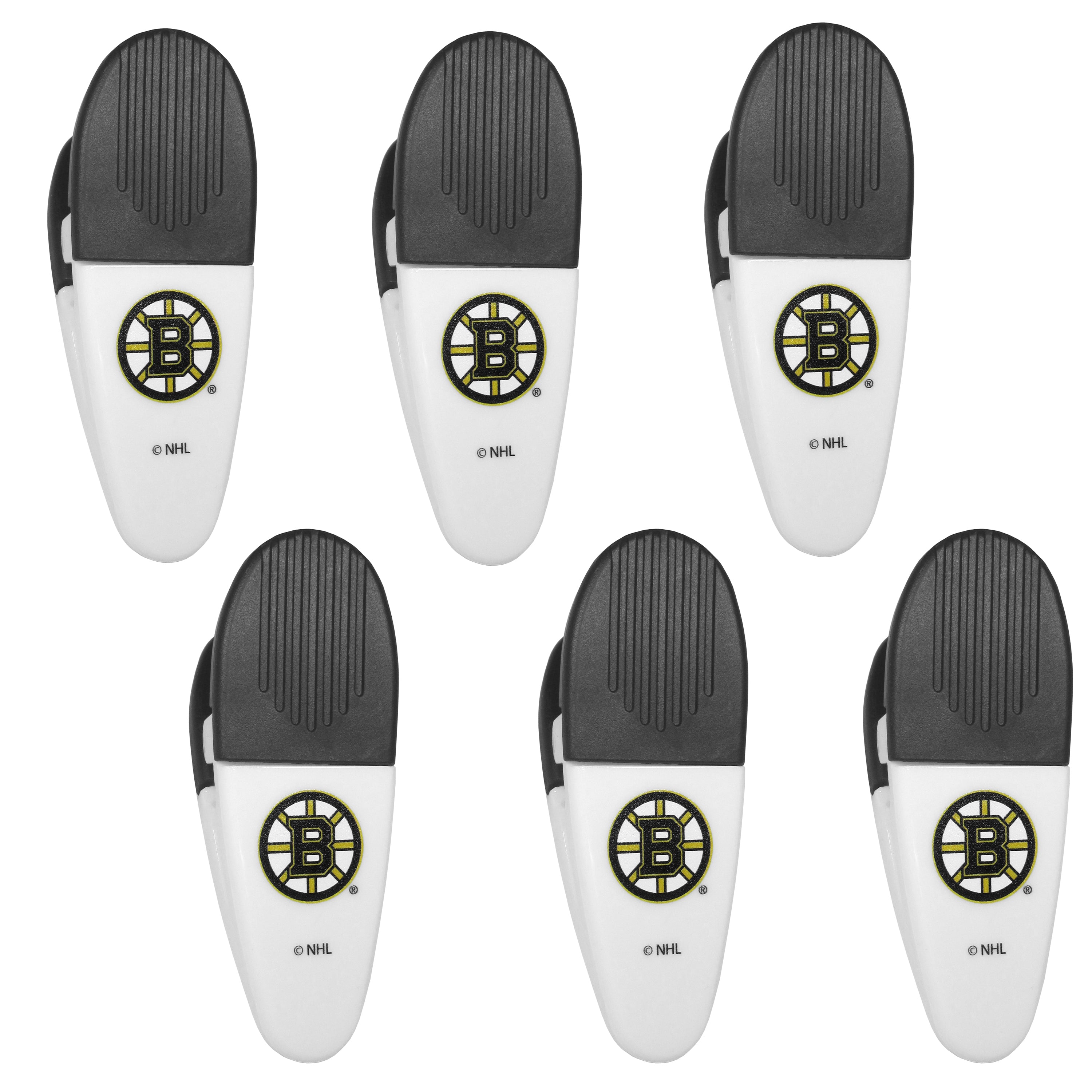 Boston Bruins Chip Clip Magnets, 6pk