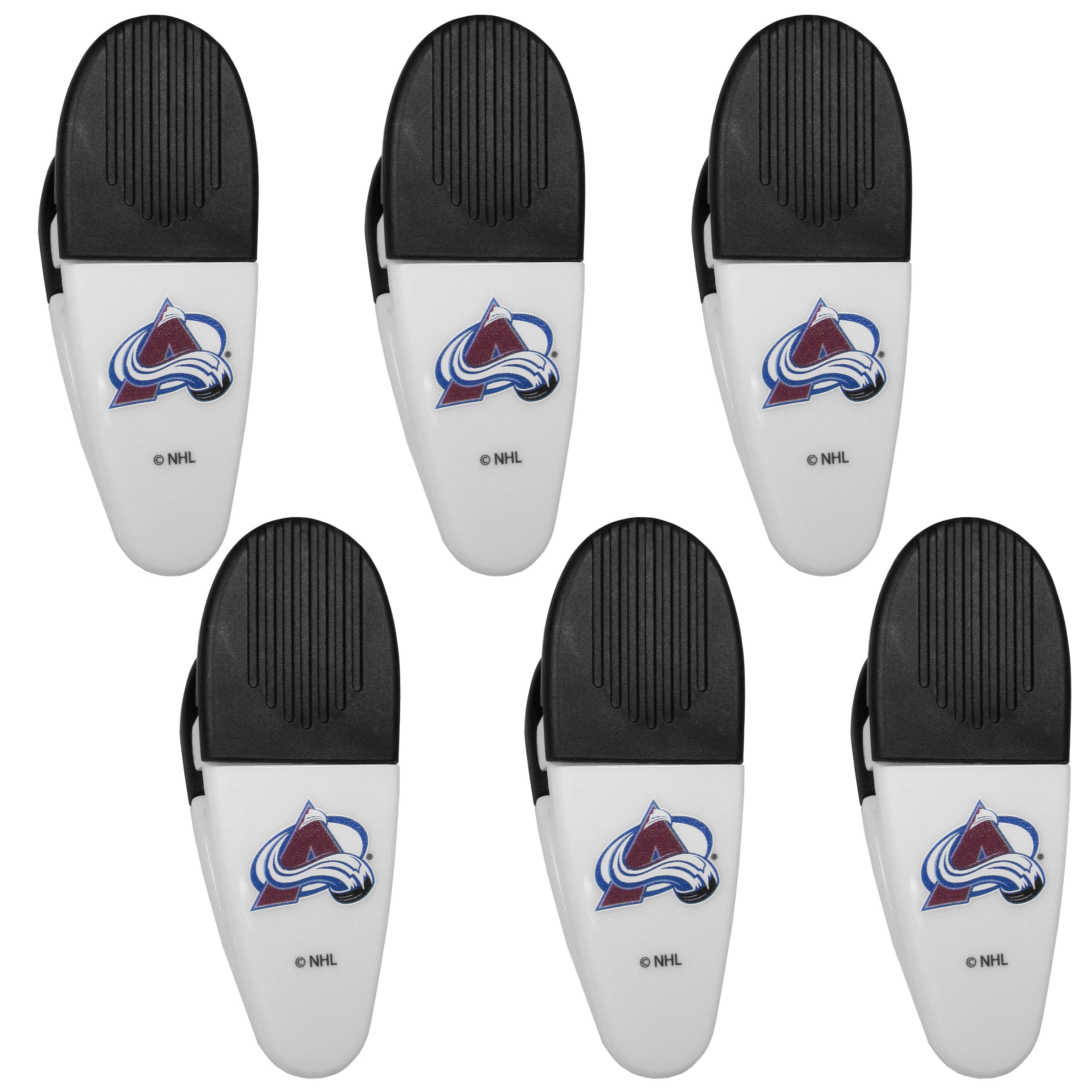 Colorado Avalanche Chip Clip Magnets, 6pk - Siskiyou Buckle