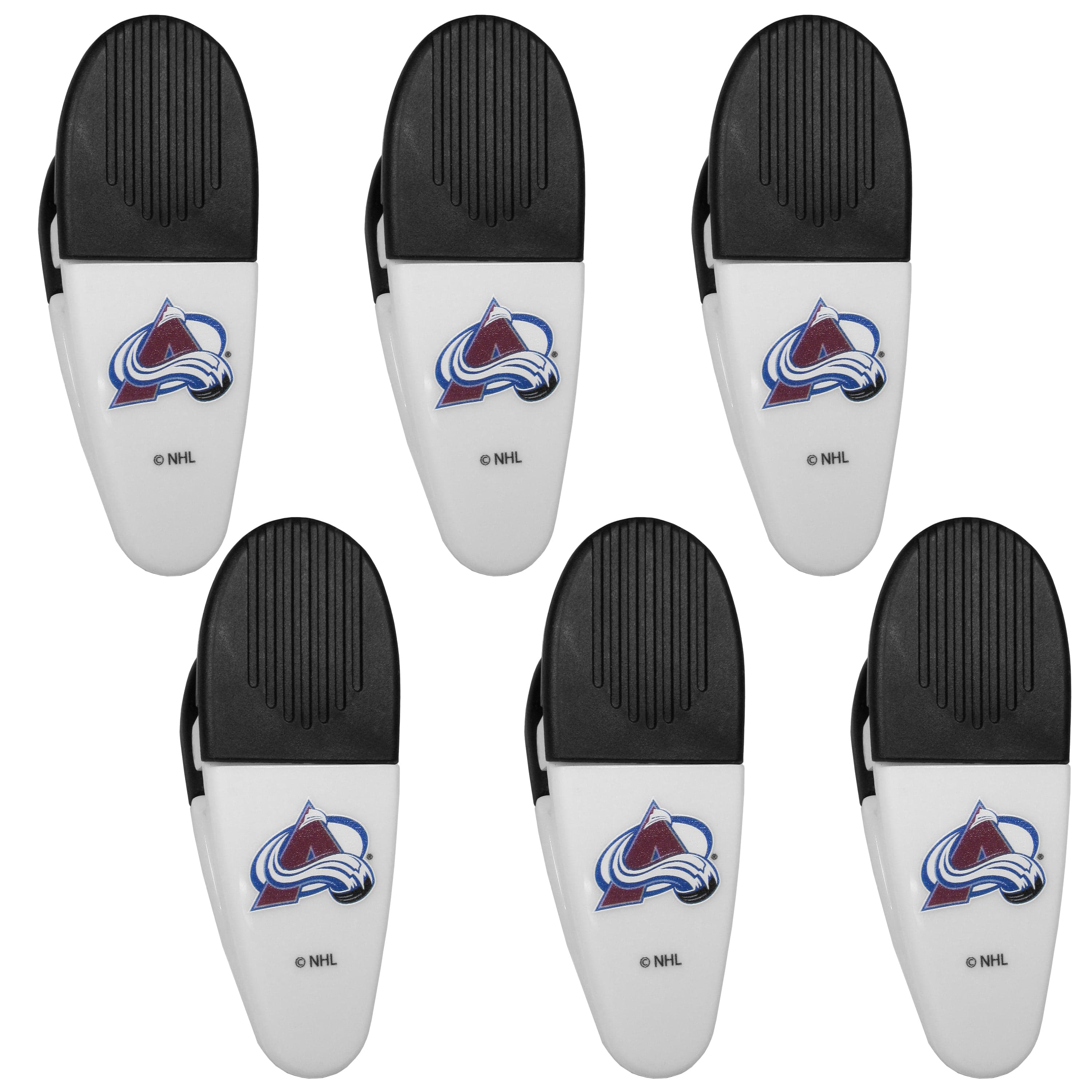 Colorado Avalanche Chip Clip Magnets, 6pk