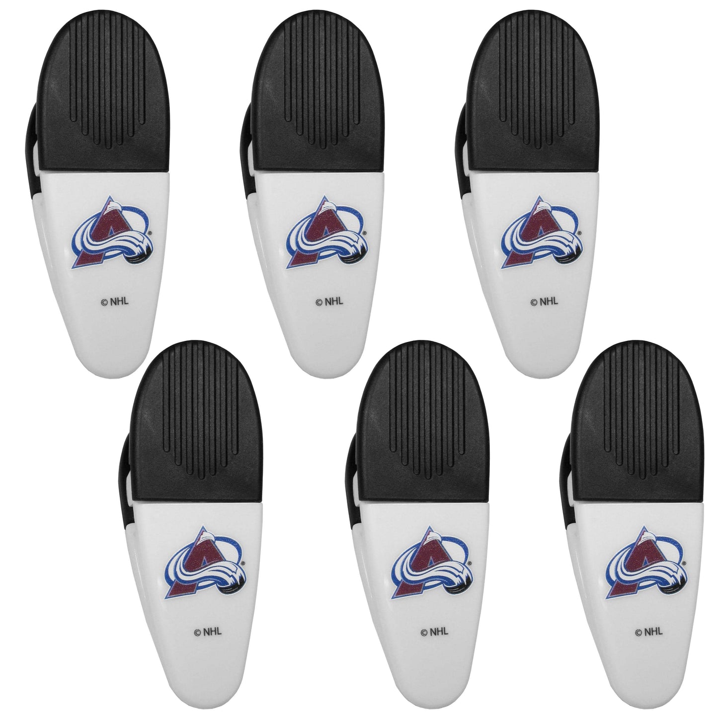 Colorado Avalanche Chip Clip Magnets, 6pk - Siskiyou Buckle - Flyclothing LLC