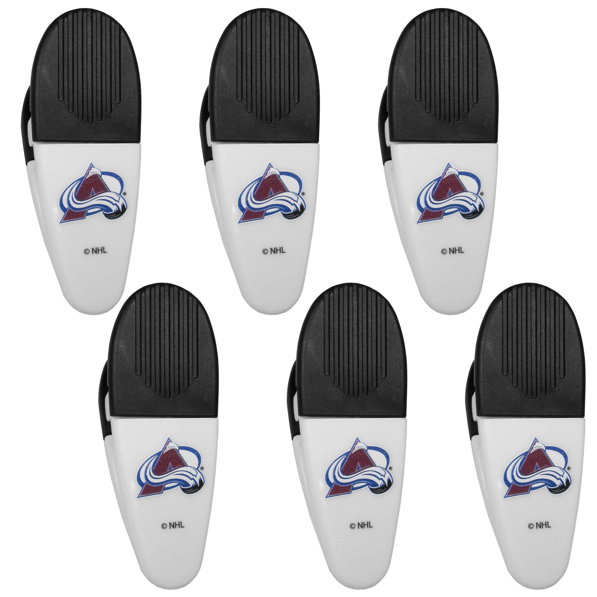 Colorado Avalanche Chip Clip Magnets, 6pk - Siskiyou Buckle - Flyclothing LLC