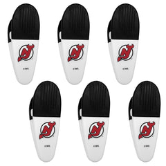 New Jersey Devils Chip Clip Magnets, 6pk - Siskiyou Buckle