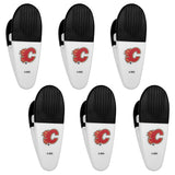 Calgary Flames Chip Clip Magnets, 6pk - Siskiyou Buckle