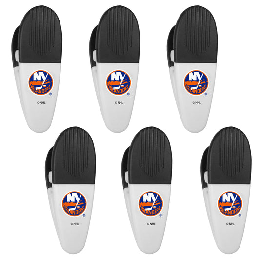 New York Islanders Chip Clip Magnets, 6pk - Siskiyou Buckle