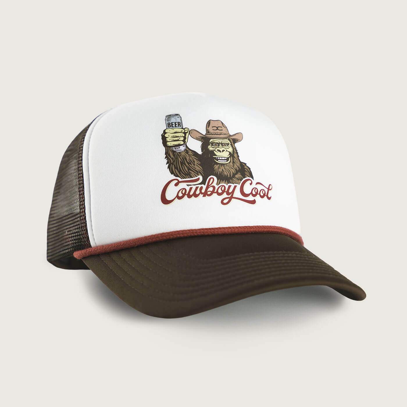 Bigfoot Hoedown Foam Trucker Hat - Cowboy Cool - Flyclothing LLC