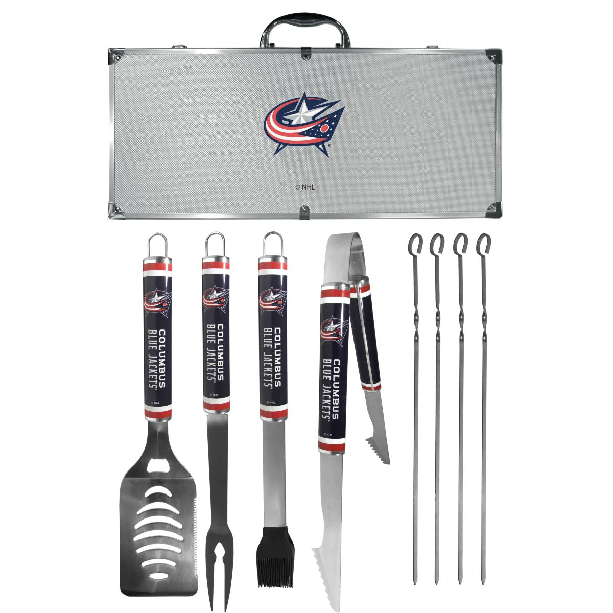 Columbus Blue Jackets® 8 pc Logo BBQ Set