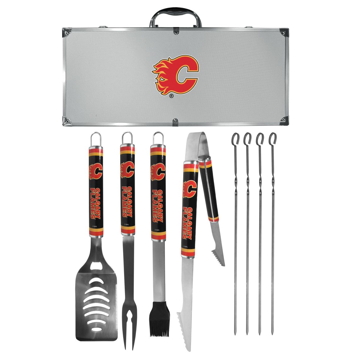 Calgary Flames® 8 pc Logo BBQ Set