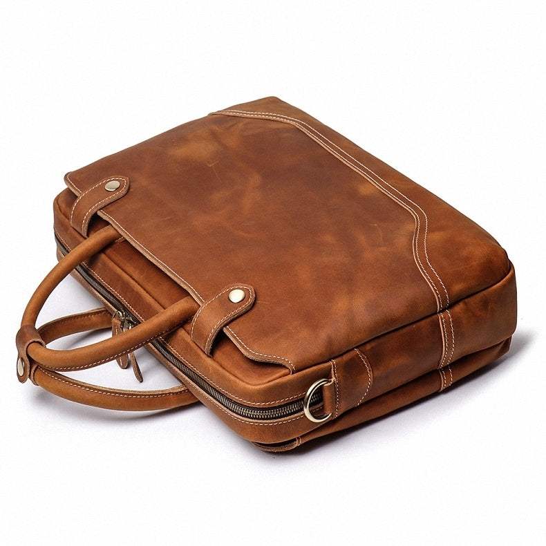 The Everyday Office Briefcase - Classy Leather Bags - Flyclothing LLC