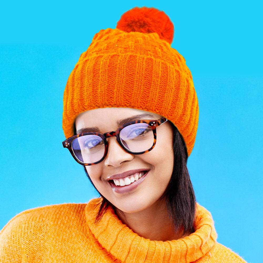 Fleece Lining Solid Knit Faux Fur Pom Pom Beanie Hat - Madeline Love - Flyclothing LLC