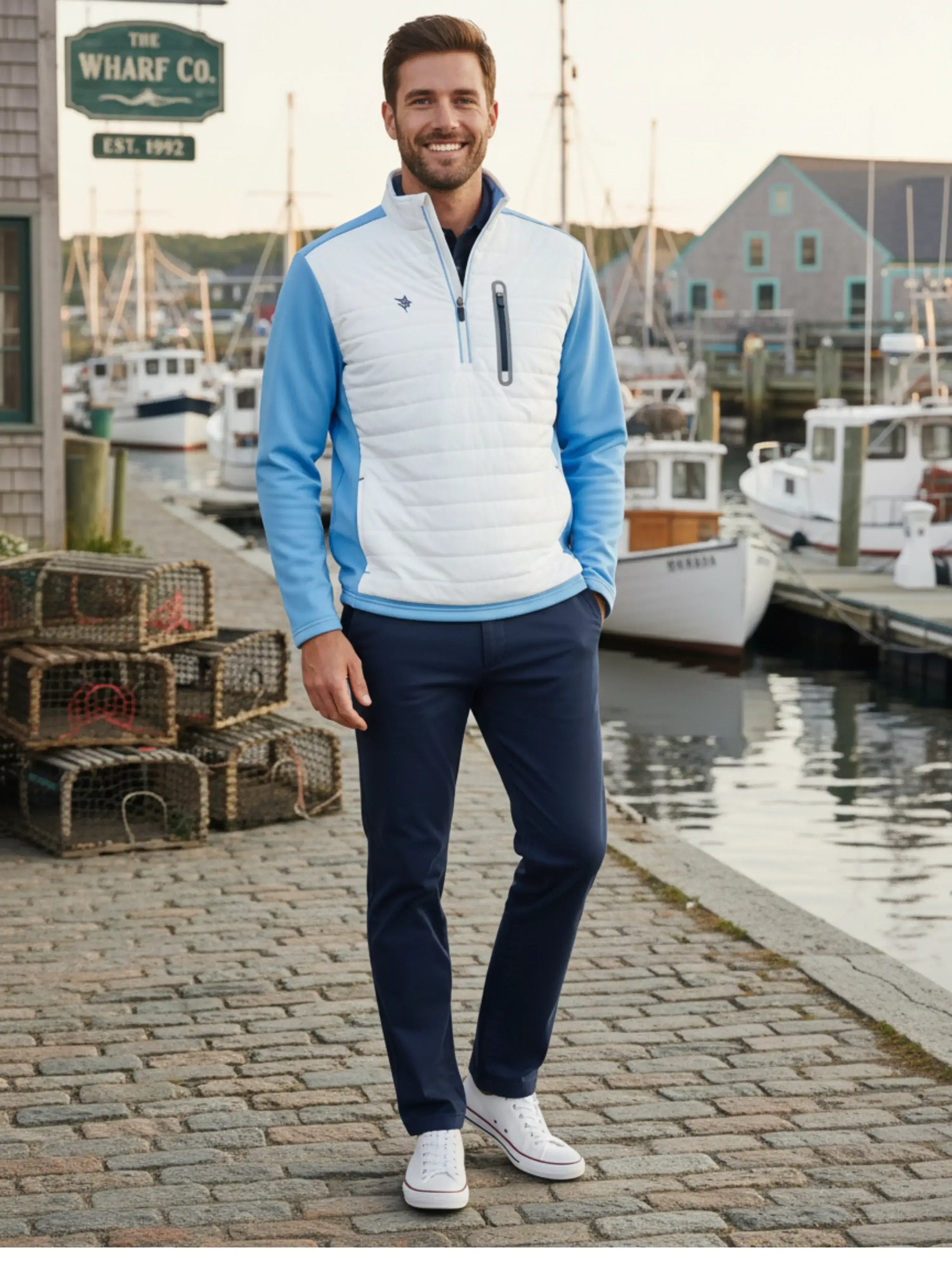 Hampton Pullover Technical Layer - White Water Life - Flyclothing LLC