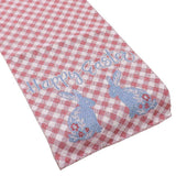 HAPPY EASTER Message Bunny Checkered Table Runner - Madeline Love - Flyclothing LLC