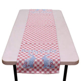 HAPPY EASTER Message Bunny Checkered Table Runner - Madeline Love - Flyclothing LLC