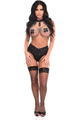 Daisy Corsets Black & Silver Chain Body Harness - Daisy Corsets