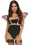 Daisy Corsets Rainbow Gold Holo Large Butterfly Wing Body Harness - Daisy Corsets