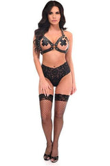 Daisy Corsets Black & Silver Spikes Body Harness - Daisy Corsets - Flyclothing LLC