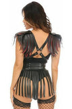 Daisy Corsets Vegan Leather Body Harness w/Fringe - Daisy Corsets