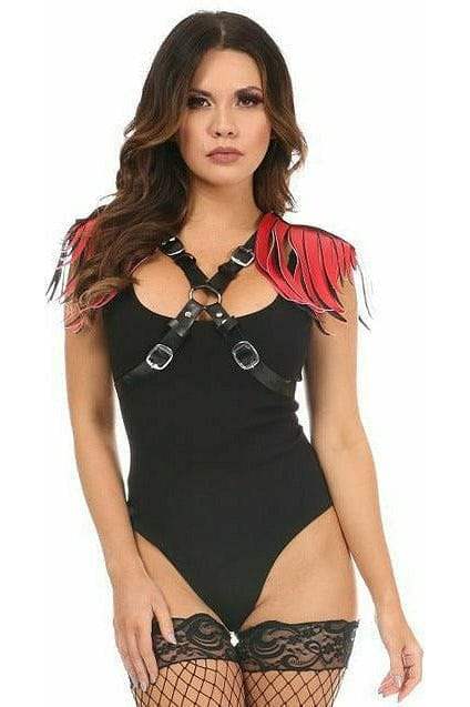 Daisy Corsets Vegan Leather Body Harness w/Fringe - Daisy Corsets - Flyclothing LLC
