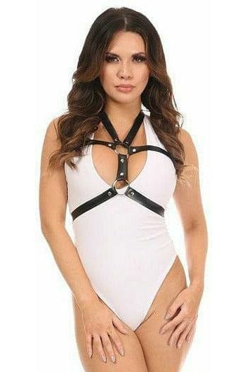 Daisy Corsets Matte Black Vegan Leather Body Harness - Daisy Corsets
