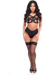 Daisy Corsets BOXED Black Stretchy Body Harness w/Silver Hardware - Daisy Corsets - Flyclothing LLC