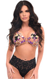Daisy Corsets Rainbow Holo Strappy Bra Top - Daisy Corsets