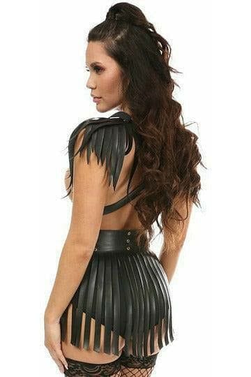 Daisy Corsets Black/Gold Fringe Shoulder Harness - Daisy Corsets