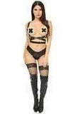 Daisy Corsets Black Vegan Leather Body Harness w/Wings - Daisy Corsets