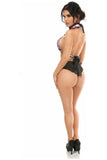 Daisy Corsets Kitten Collection Lt Pink/Black Lace Bra Top Body Harness - Daisy Corsets