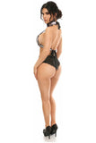 Daisy Corsets Kitten Collection White/Black Lace Bra Top Body Harness - Daisy Corsets
