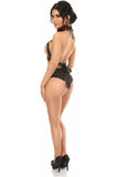 Daisy Corsets Kitten Collection Red Roses Satin Triangle Top Body Harness - Daisy Corsets