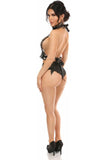 Daisy Corsets Kitten Collection Leopard Velvet Double Strap Body Harness - Daisy Corsets