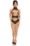 Daisy Corsets Kitten Collection Red Plaid Double Strap Body Harness - Daisy Corsets