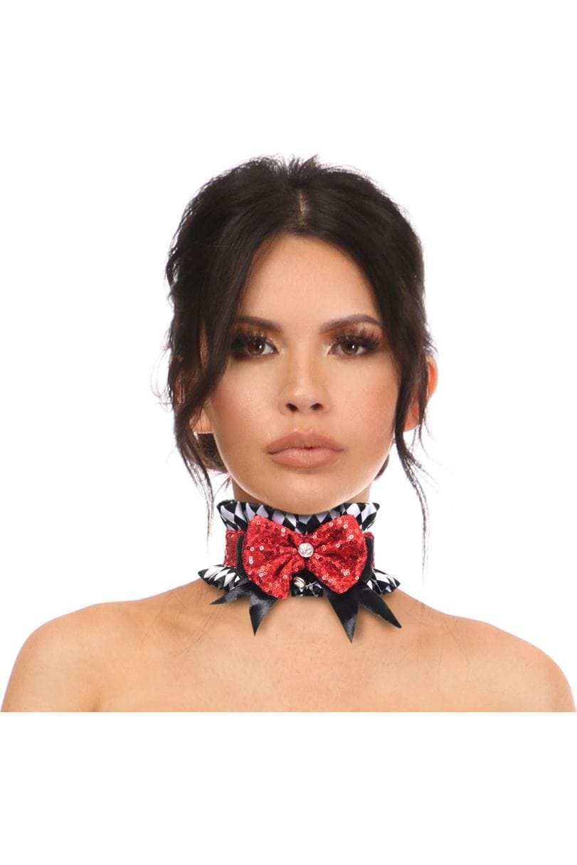 Daisy Corsets Kitten Collection Diamond Print Choker - Daisy Corsets - Flyclothing LLC