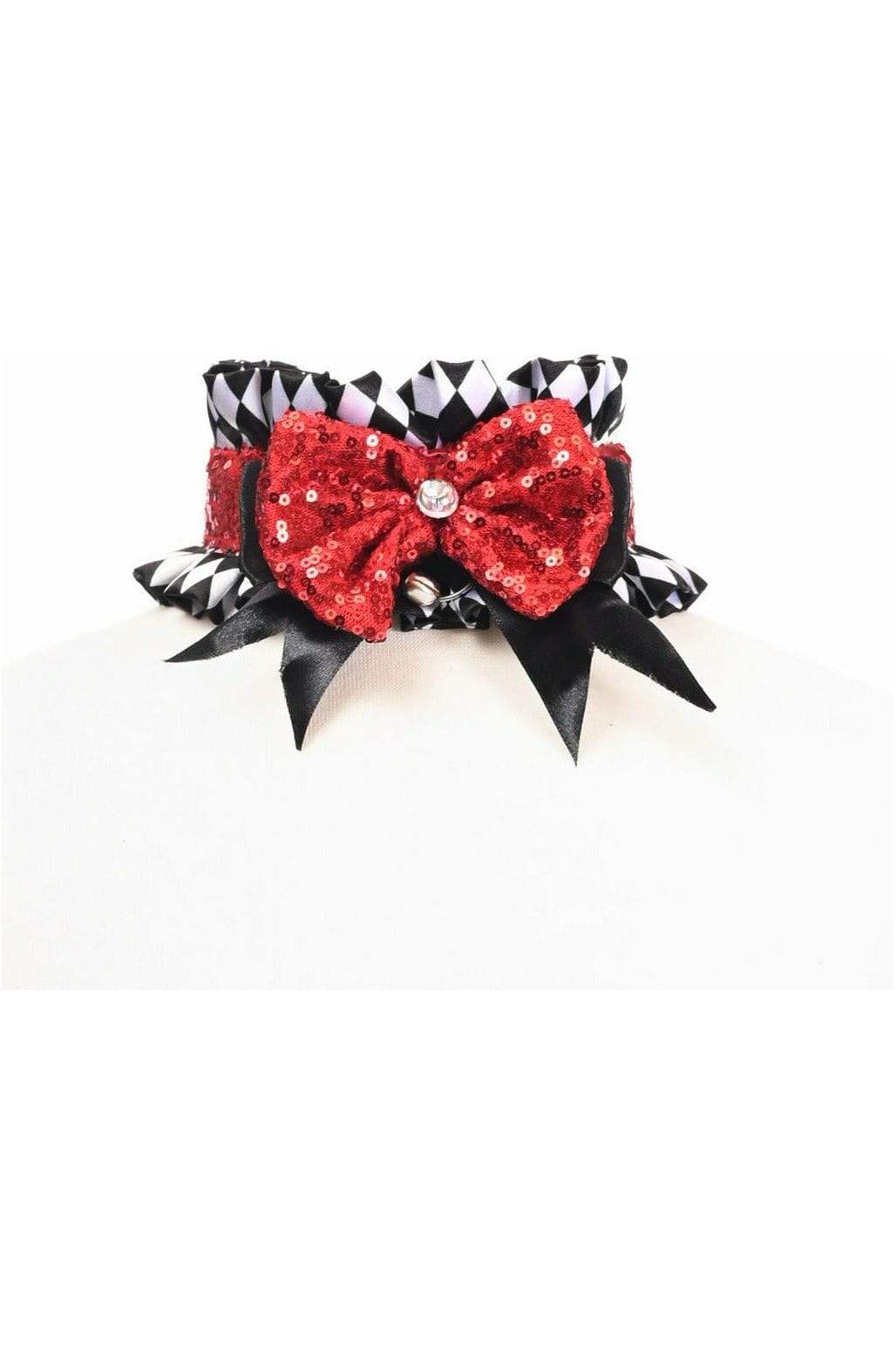 Daisy Corsets Kitten Collection Diamond Print Choker - Daisy Corsets - Flyclothing LLC