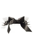 Daisy Corsets Kitten Collection White/Black Fishnet Spike Choker - Daisy Corsets