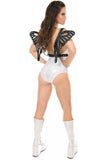 Daisy Corsets Black Patent Large Butterfly Wing Body Harness - Daisy Corsets
