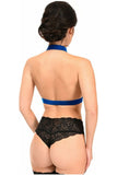 Daisy Corsets BOXED Royal Blue Stretchy Body Harness w/Gold Hardware - Daisy Corsets