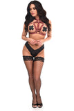 Daisy Corsets Red Plaid Print Stretchy Body Harness w/Silver Hardware - Daisy Corsets